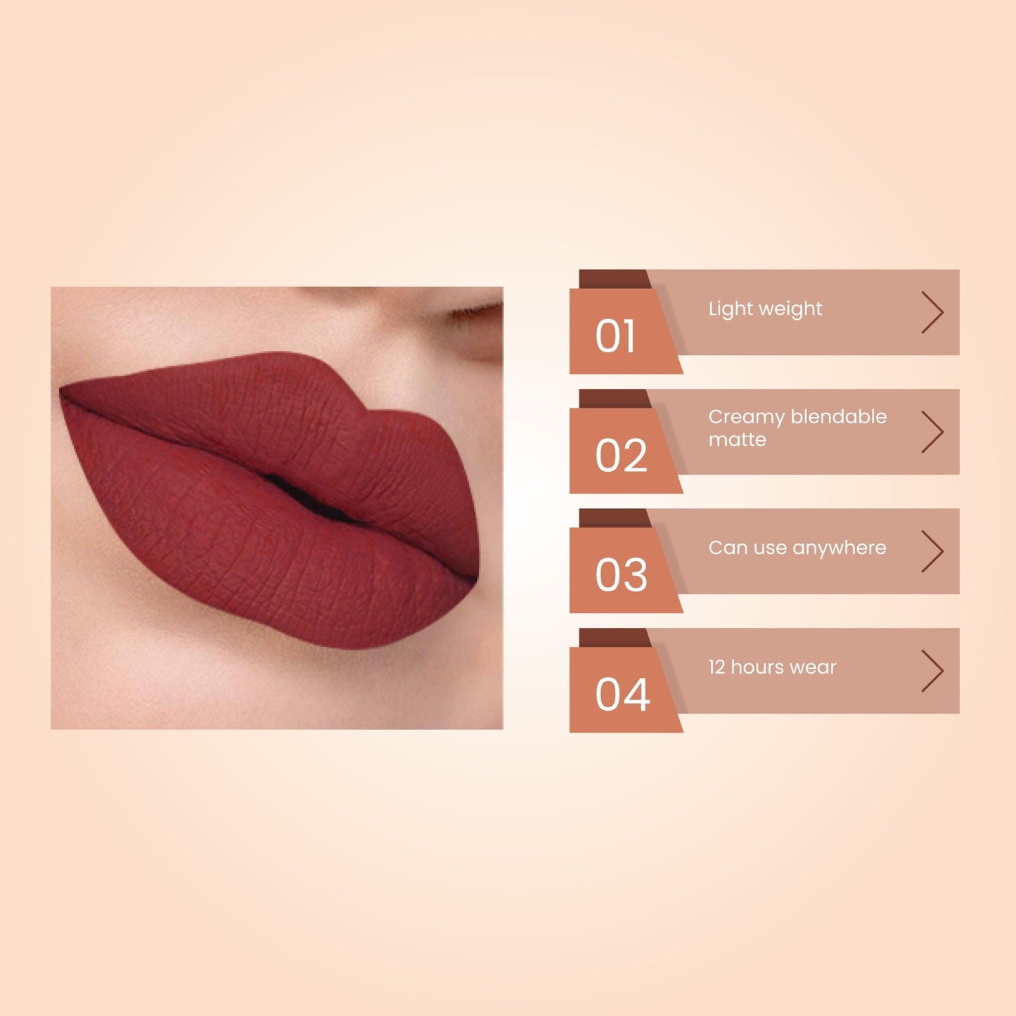 THE AMBER LIQUID MATTE LIPSTICK, MAHROON