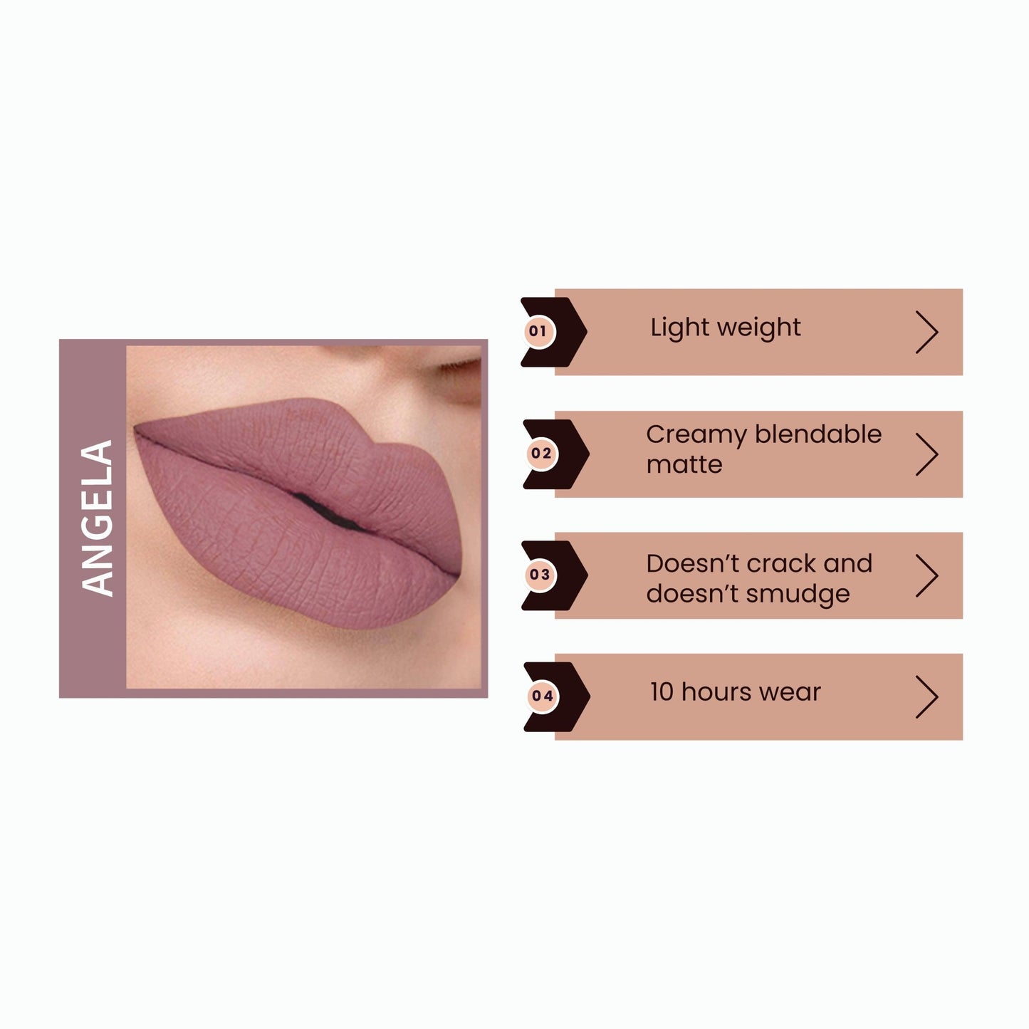 THE ROYAL LIQUID MATTE LIPSTICK, ANGELA