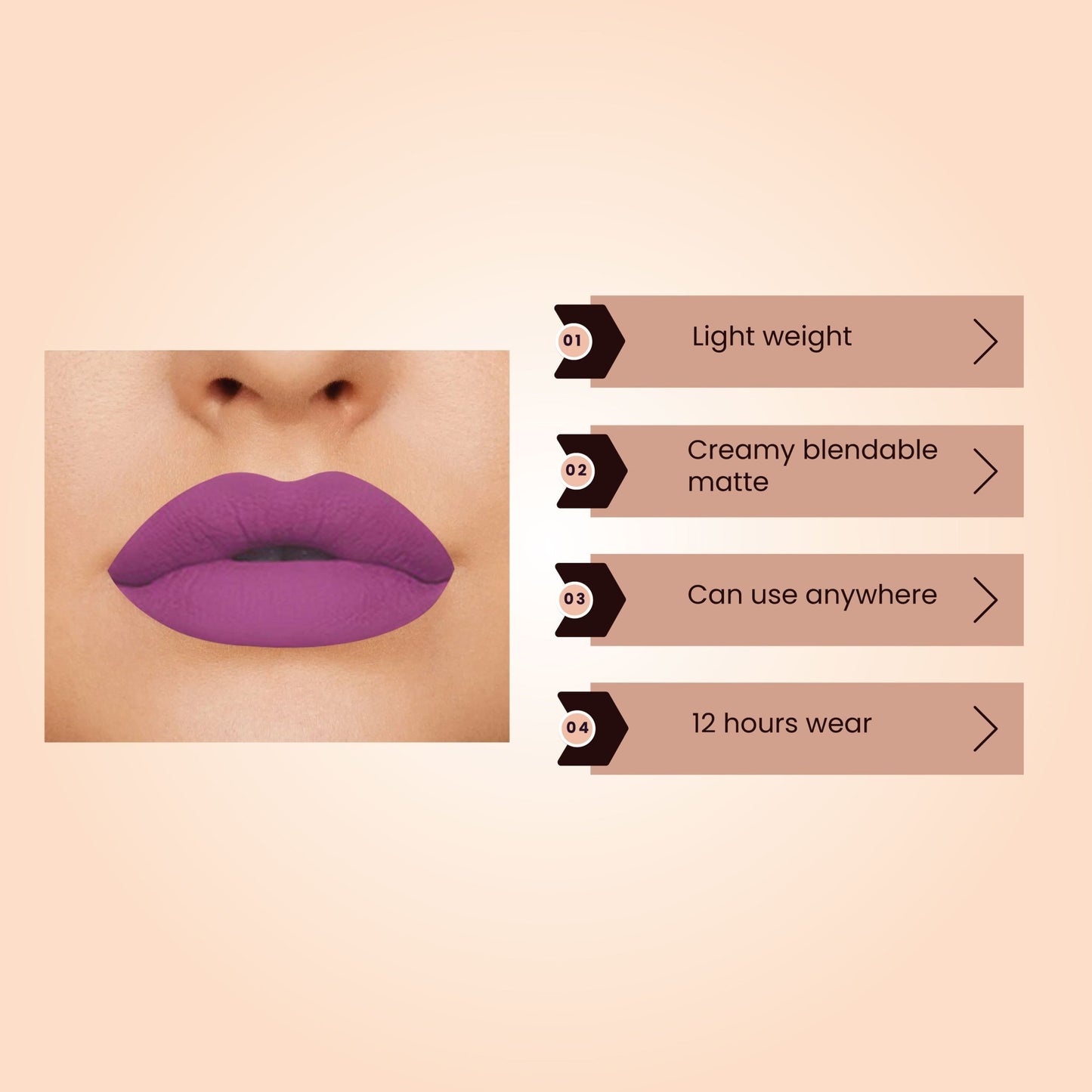 THE ROYAL LIQUID MATTE LIPSTICK, CAROLINE