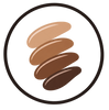 Shade created to flatter brown & olive skin tones