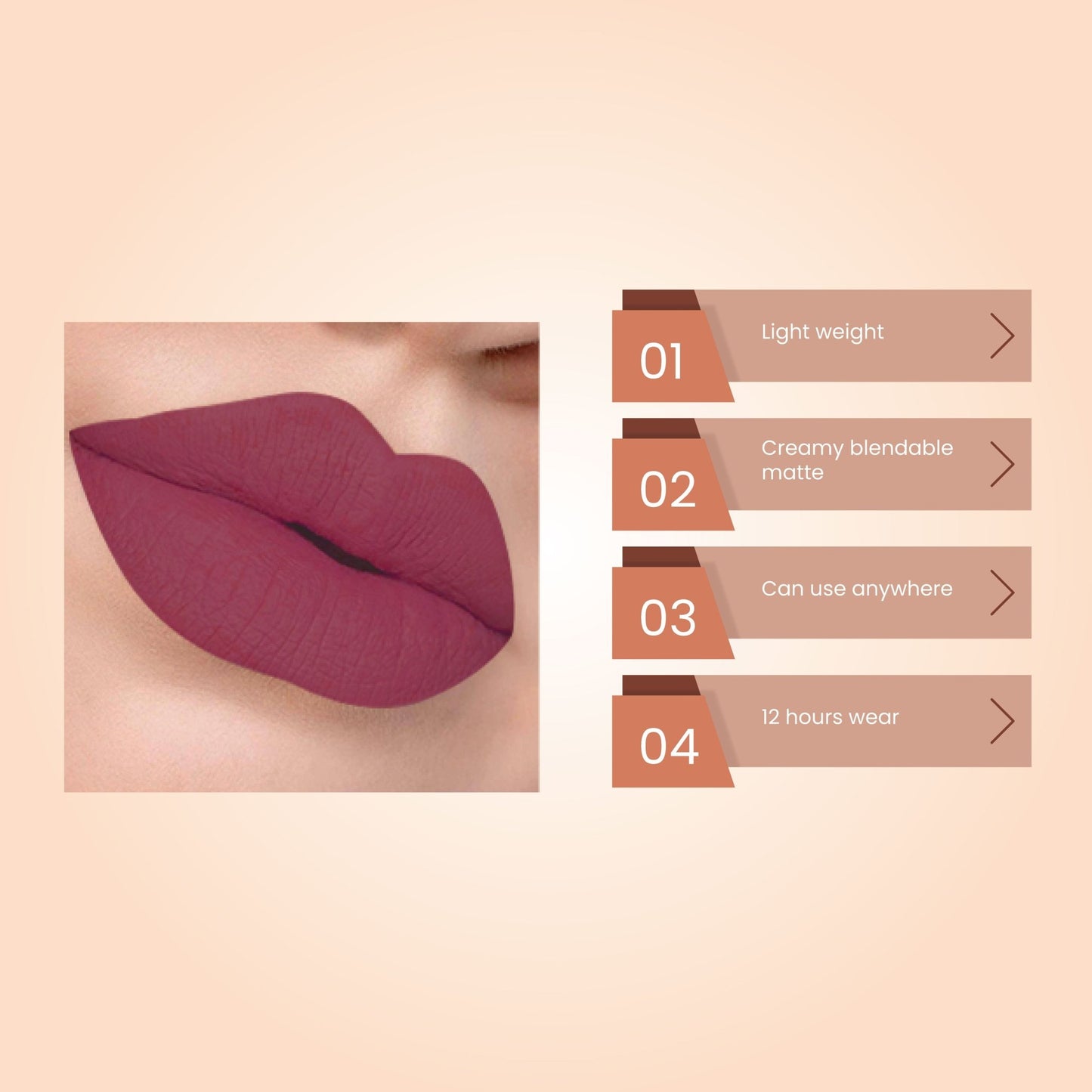 THE AMBER LIQUID MATTE LIPSTICK, SAIRA