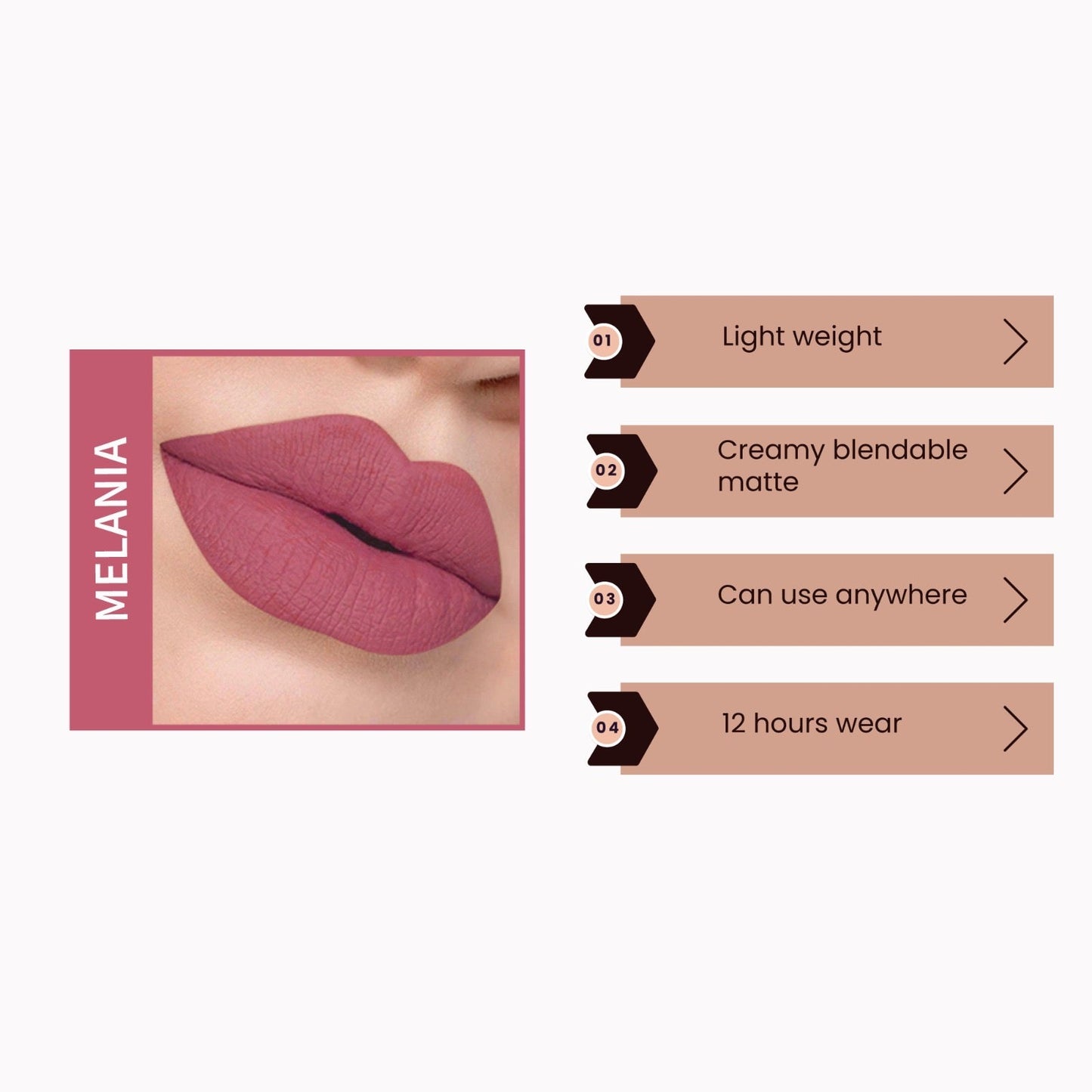 THE ROYAL LIQUID MATTE LIPSTICK, MELANIA